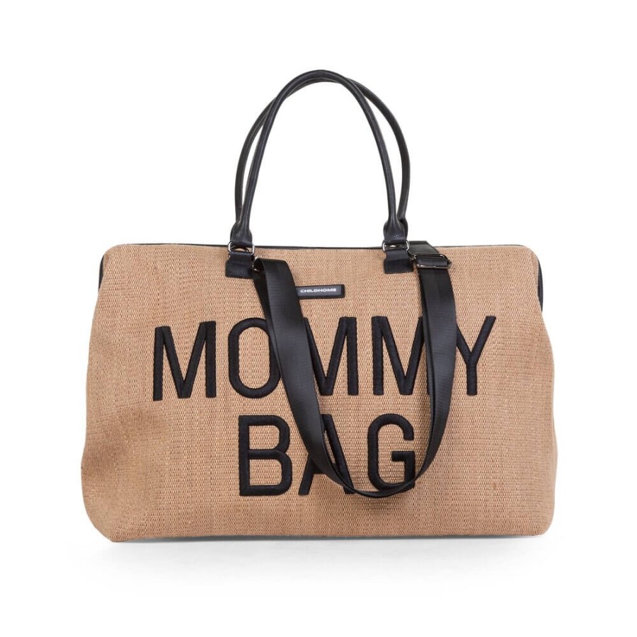 Torba Mommy Bag Raffia Look / Childhome CWMBBRA