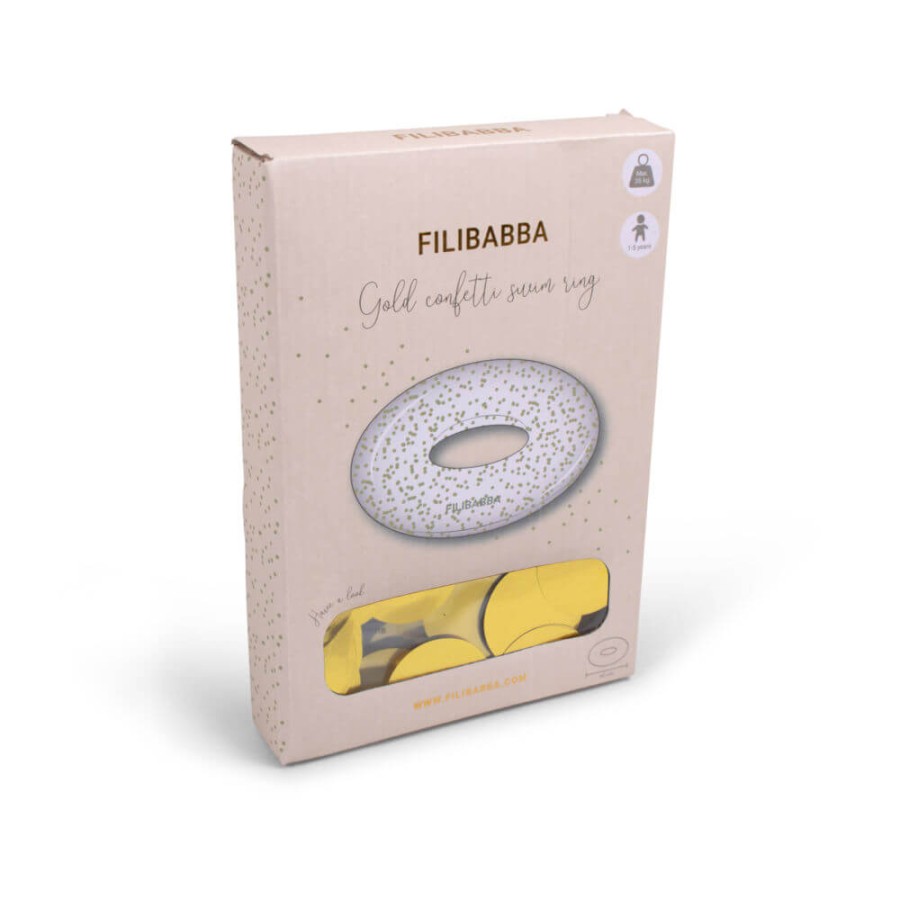 Koło do pływania Alfie Gold Confetti / Filibabba FI-02573
