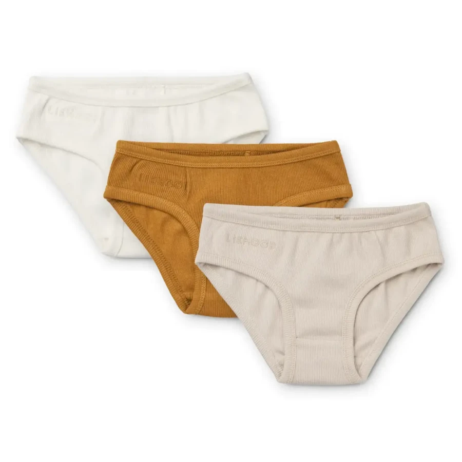 Bawełniane majtki Nanette 3-pak - Sandy multi mix  / Liewood