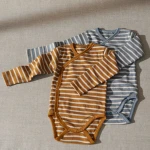 Body niemowlęce Hali  2-pak – Stripe: Blue fog multi mix / Liewood