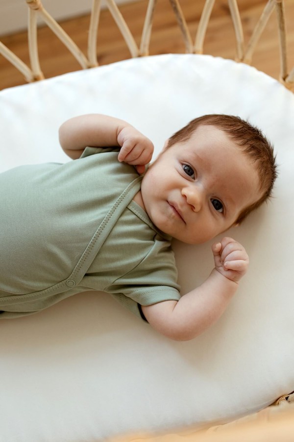 Body z krótkim rękawem - szałwia / POOFI