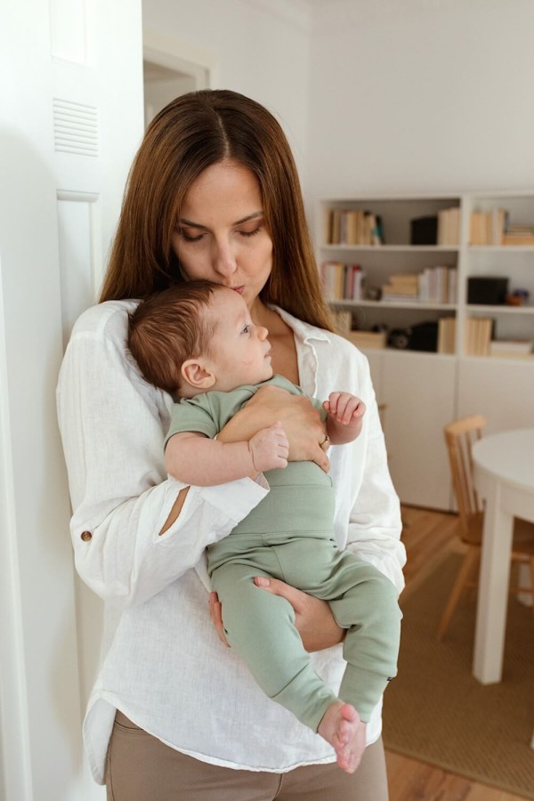 Body z krótkim rękawem - szałwia / POOFI