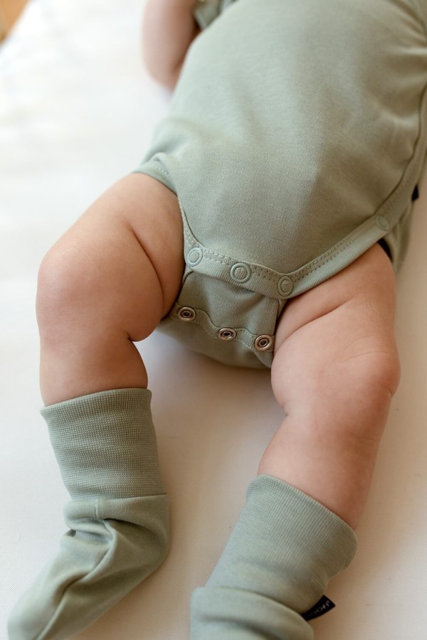 Body z krótkim rękawem - szałwia / POOFI