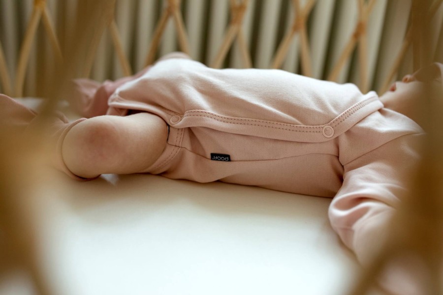 Body z długim rękawem - pudrowy / POOFI