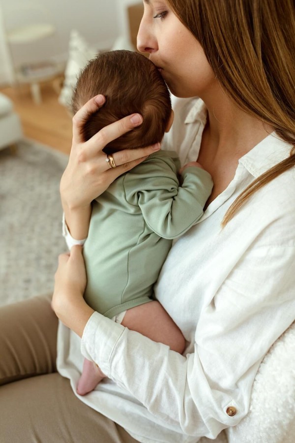 Body z długim rękawem - szałwia / POOFI