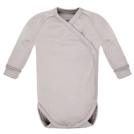Body z długim rękawem - jasny szary / POOFI