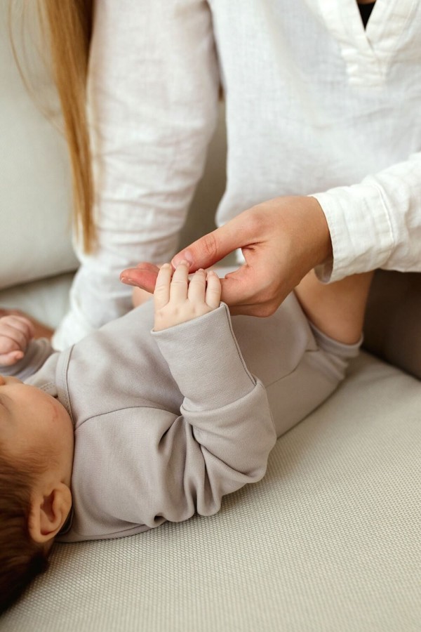 Body z długim rękawem - jasny szary / POOFI