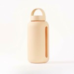 Szklana butelka do monitorowania dziennego nawodnienia Day Bottle - CREAM / BINK