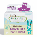 Naturalne chusteczki do mycia dziąseł dla niemowląt, 25 sztuk / Jack N'Jill
