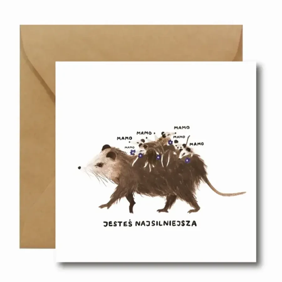 Kartka okolicznościowa Najsilniejsza / Hi Little