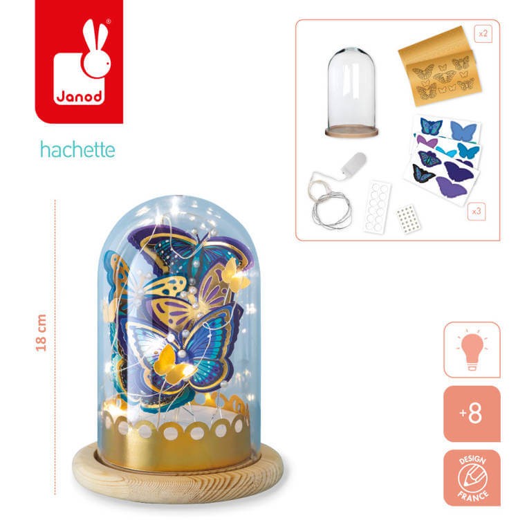 Zestaw kreatywny - Lampka Motyle 8+ / Janod J07878