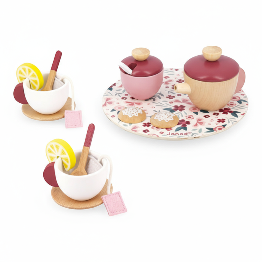 Drewniany zestaw do herbaty Twist 2+ / Janod J06631