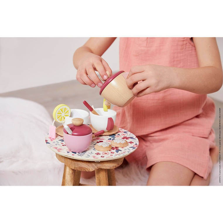 Drewniany zestaw do herbaty Twist 2+ / Janod J06631