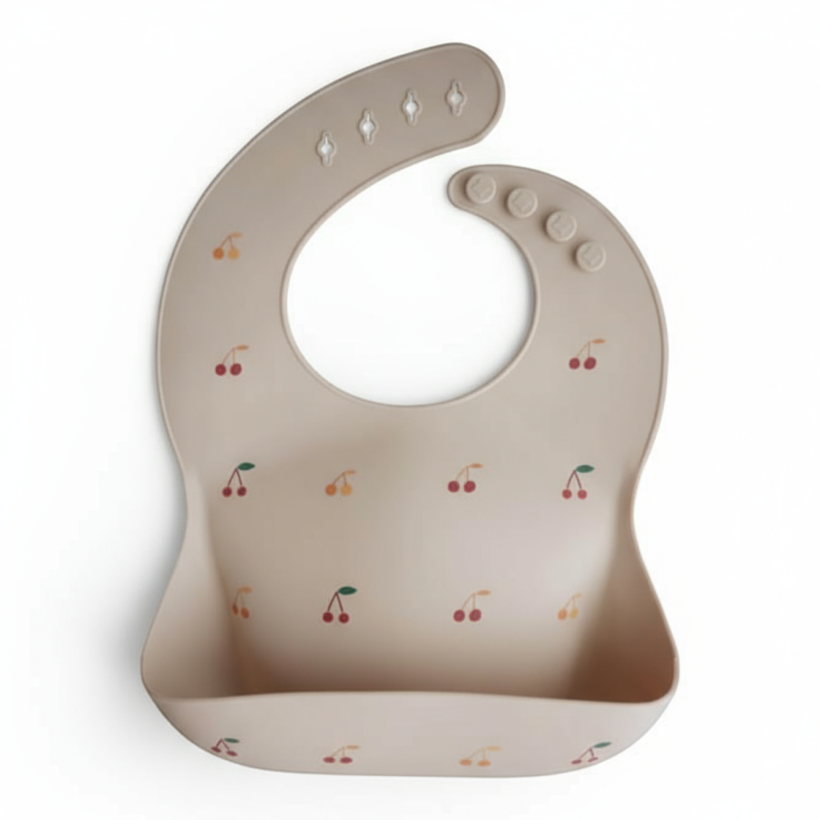 Śliniak silikonowy Cherries / Mushie