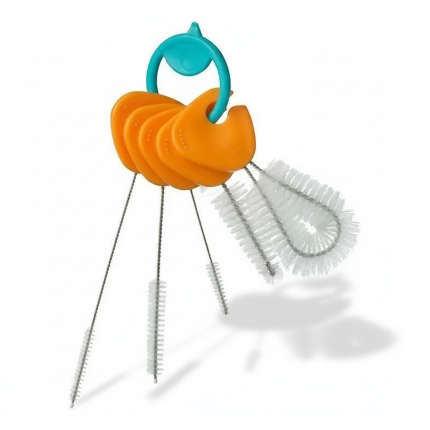 Komplet 5 szczoteczek do czyszczenia bidonów i słomek / b.box