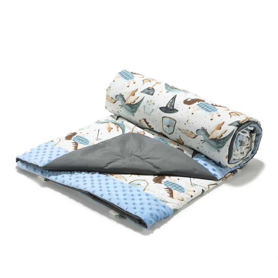 Koc piknikowy z kieszonką, mata do zabawy XXL 180x190 - PRINCE / La Millou