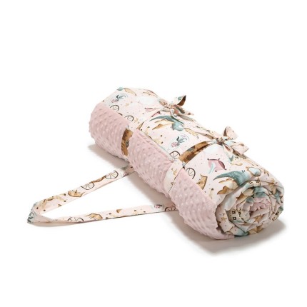 Koc piknikowy z kieszonką, mata do zabawy XXL 180x190 - PRINCESS / La Millou