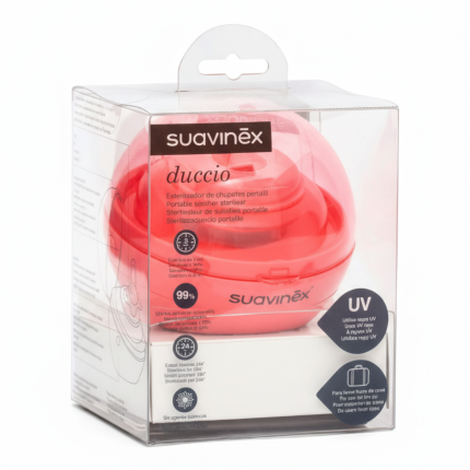 Sterylizator UV Duccio do smoczków - różowy / Suavinex