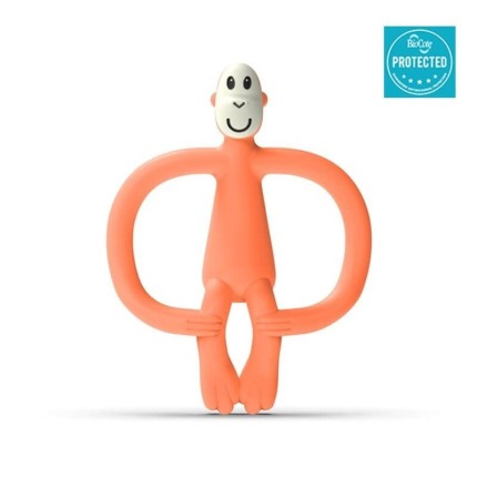 Gryzak masujący ze szczoteczką BioCote Dusty Orange / Matchstick Monkey