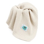 Kocyk bambusowy BUBBLE cream / Pink no More