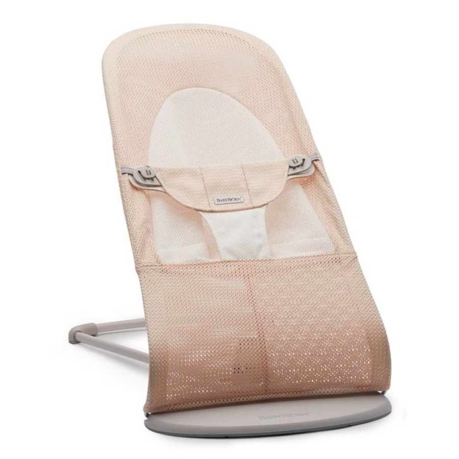 BABYBJORN - leżaczek BALANCE SOFT MESH, Różowy - Biały
