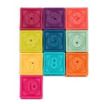 One Two Squeeze – klocki miękkie – zestaw mały / B.Toys NOWA WERSJA