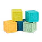 One Two Squeeze – klocki miękkie – zestaw mały / B.Toys NOWA WERSJA