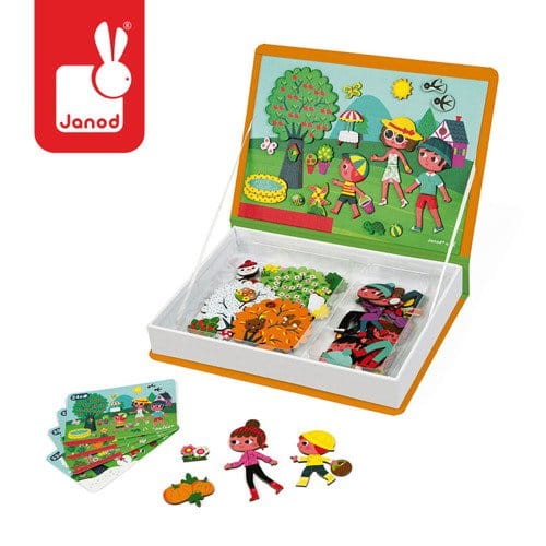 Magnetyczna układanka 4 pory roku Magnetibook kolekcja 2018 / Janod