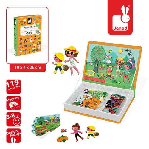 Magnetyczna układanka 4 pory roku Magnetibook kolekcja 2018 / Janod