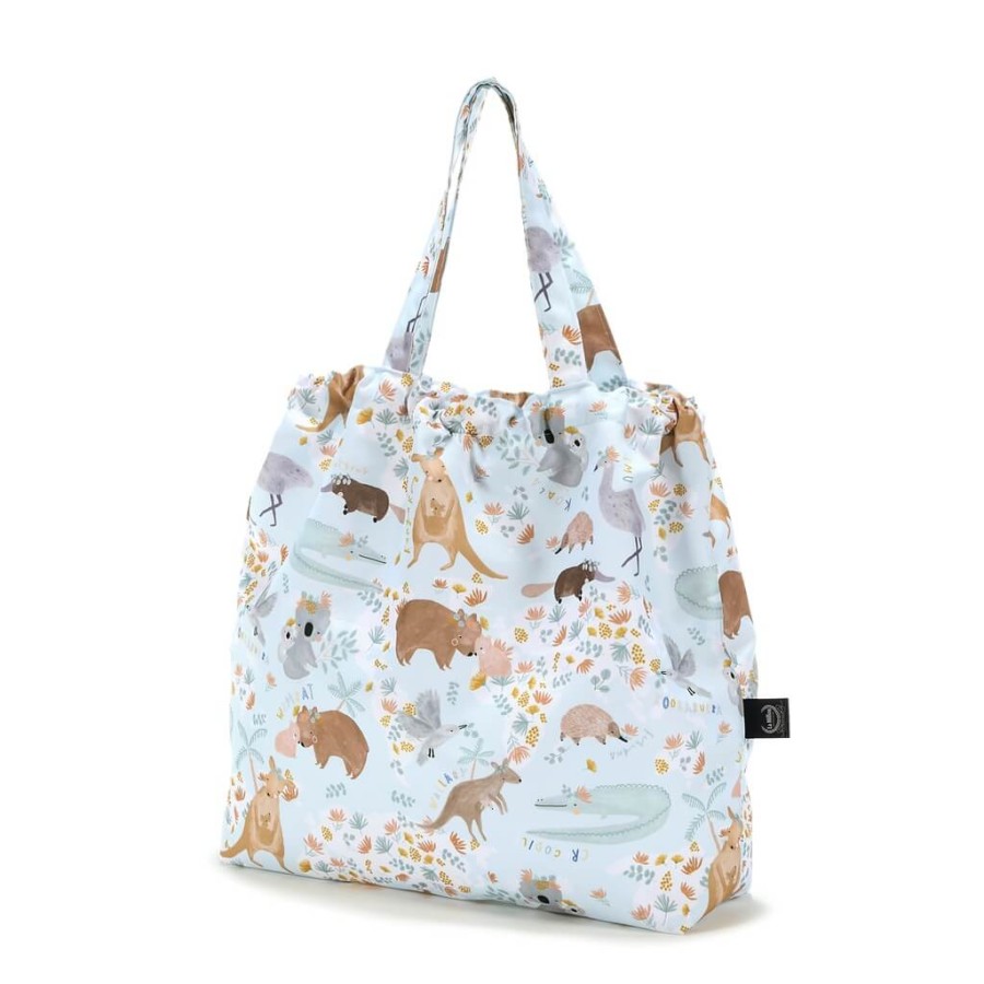 Shopper Bag z kieszonką - DUNDEE AND FRIENDS BLUE / La Millou