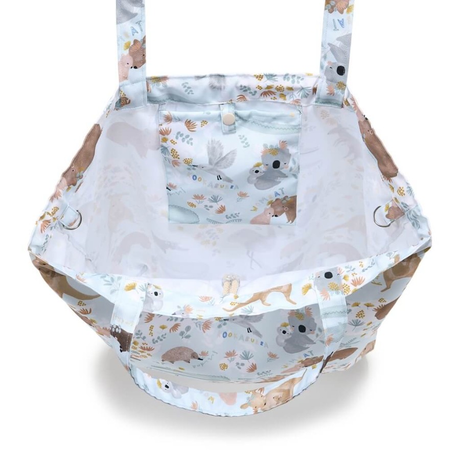 Shopper Bag z kieszonką - DUNDEE AND FRIENDS BLUE / La Millou