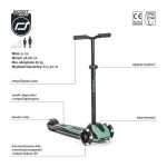 Highwaykick 5 LED Hulajnoga trójkołowa balansowa ze świecącymi kółkami 5+ Forest / Scootandride