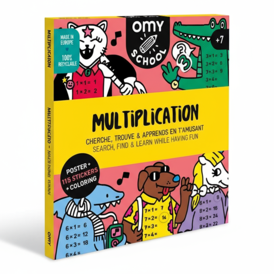 Plakat do nauki i zabawy - TABLICZKA MNOŻENIA / OMY
