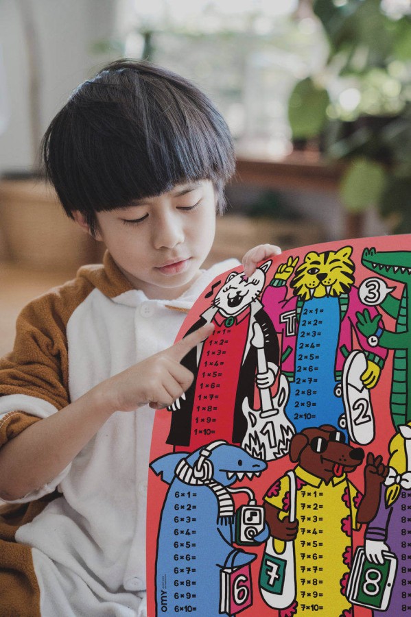 Plakat do nauki i zabawy - TABLICZKA MNOŻENIA / OMY