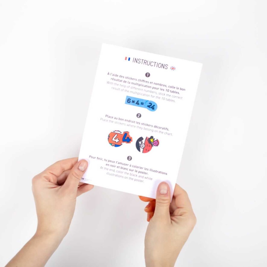 Plakat do nauki i zabawy - TABLICZKA MNOŻENIA / OMY