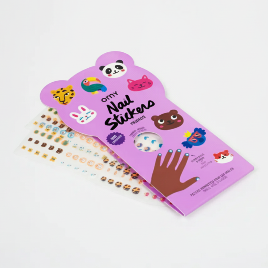 Naklejki na paznokcie dla dzieci Friends - 200 sztuk / OMY