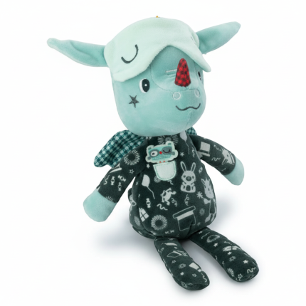 Przytulanka do spania z elementami fluorescencyjnymi Smok Joe 6m+ / Lilliputiens 83447