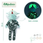 Przytulanka do spania z elementami fluorescencyjnymi Smok Joe 6m+ / Lilliputiens