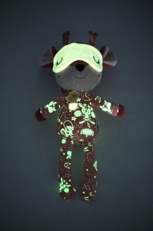 Przytulanka do spania z elementami fluorescencyjnymi Sarenka Stella 6m+ / Lilliputiens