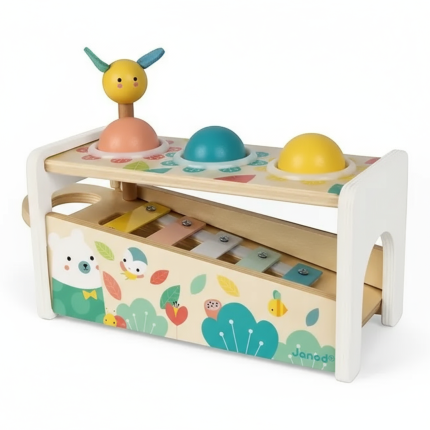 Drewniane cymbałki z kulodromem Pure / Janod J05155