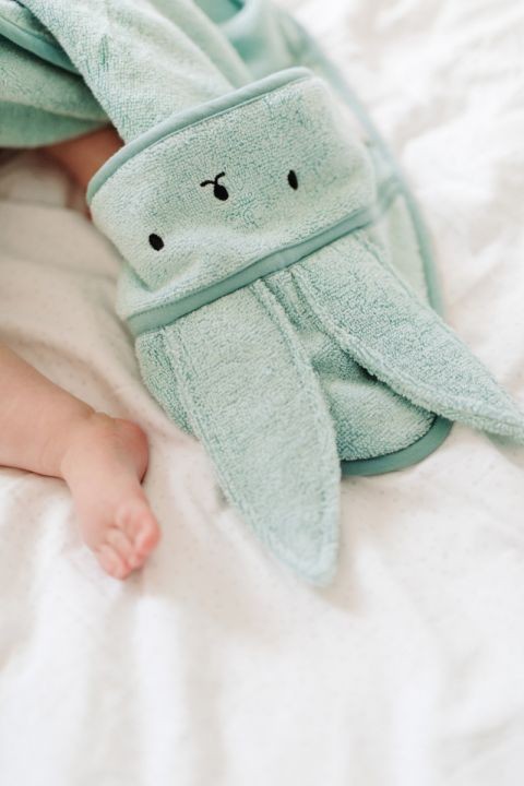 Bambusowy ręcznik dusty mint / Memi