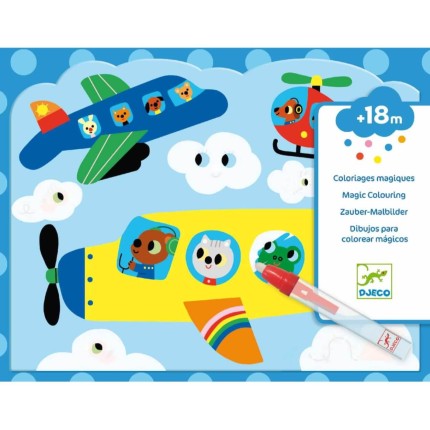 Wodne kolorowanki "Ukryte na niebie" / Djeco DJ09061