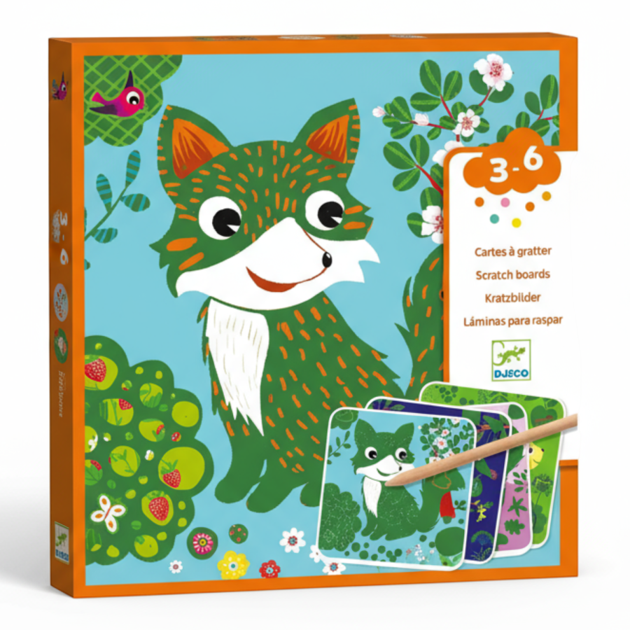 Wydrapywanka dla maluchów ZWIERZĄTKA / Djeco DJ09093