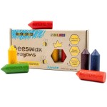 Kredki Medenka JUNIOR z wosku pszczelego, 100% naturalne