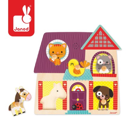 Puzzle muzyczne Moi mali przyjaciele / Janod J07078