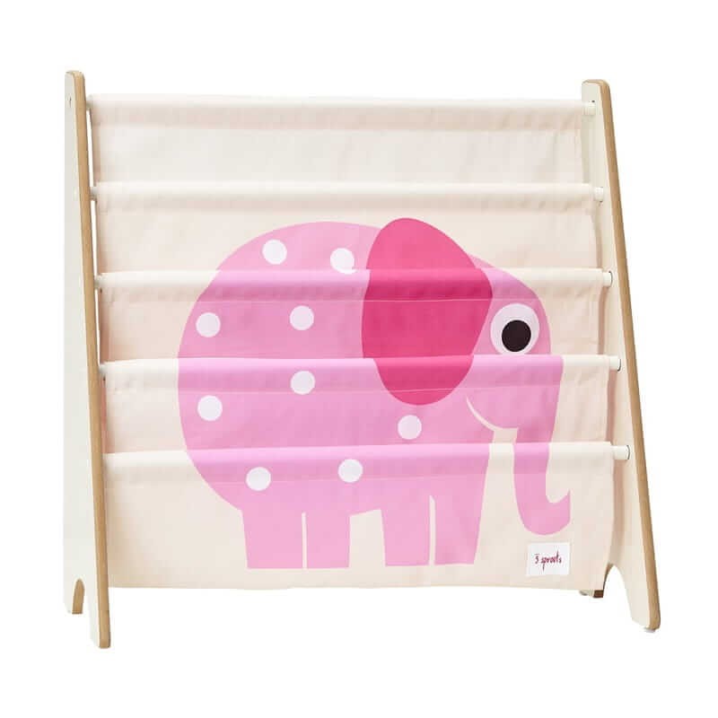 Stojak na książki - Słoń Pink / 3 Sprouts