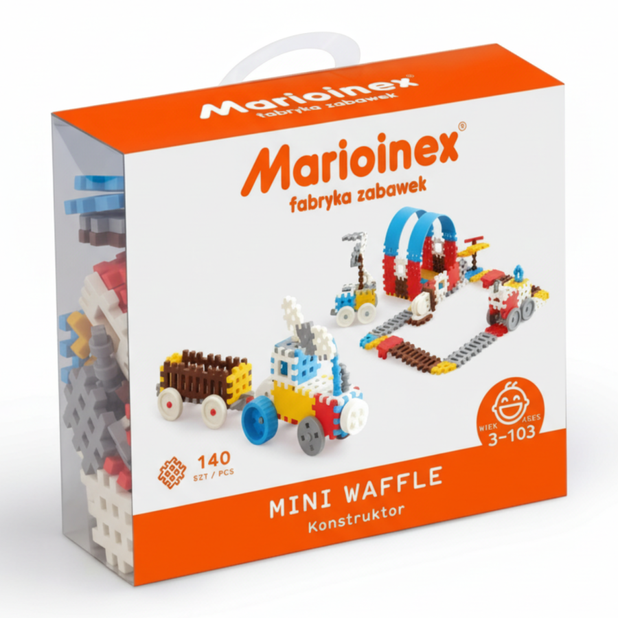 Klocki waffle MINI konstruktor chłopiec 140 szt. / Marioinex