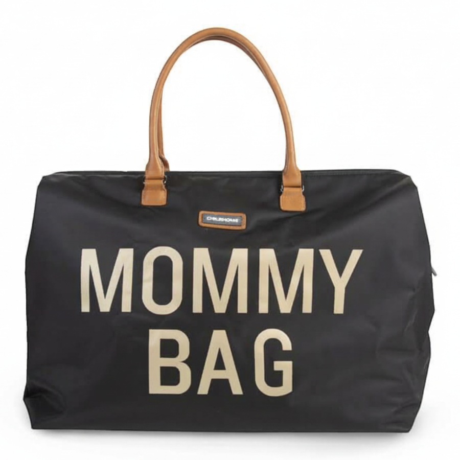 Torba Mommy Bag Czarno-Złota / Childhome CWMBBBLGO
