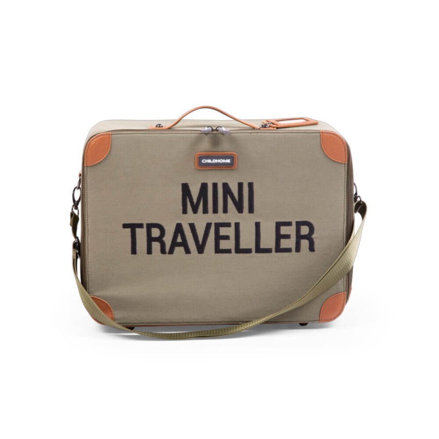 Walizka dziecięca Mini Traveller Kanwas Khaki / Childhome CWSCKKA