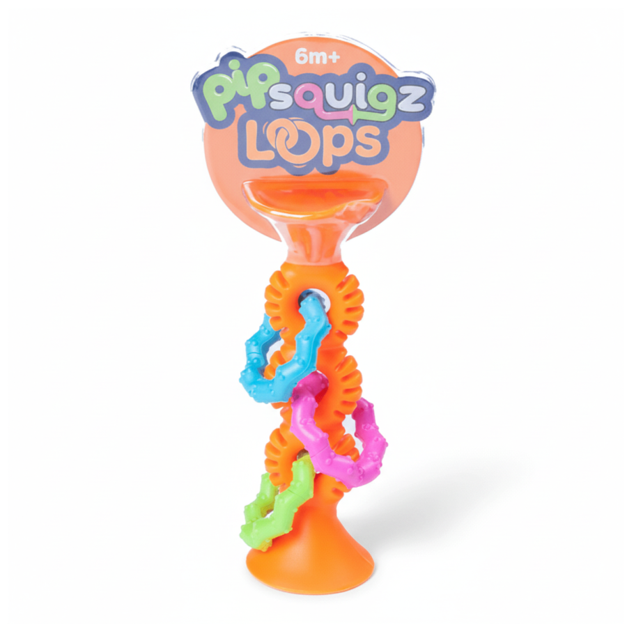 Bobo Przyssawki - grzechotka pomarańczowa / Fat Brain Toys FA165-1